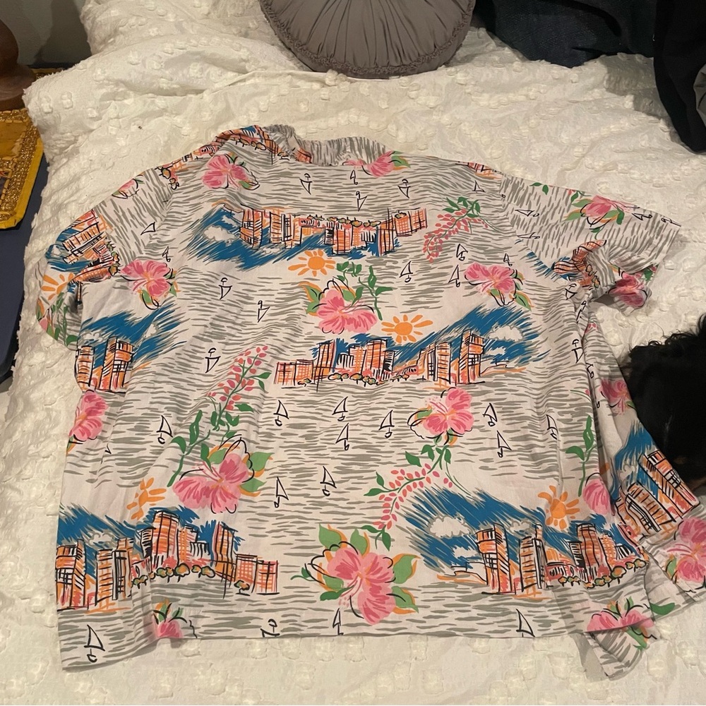 Erika Multicolor Floral and Abstract Blouse - Picture 4 of 4